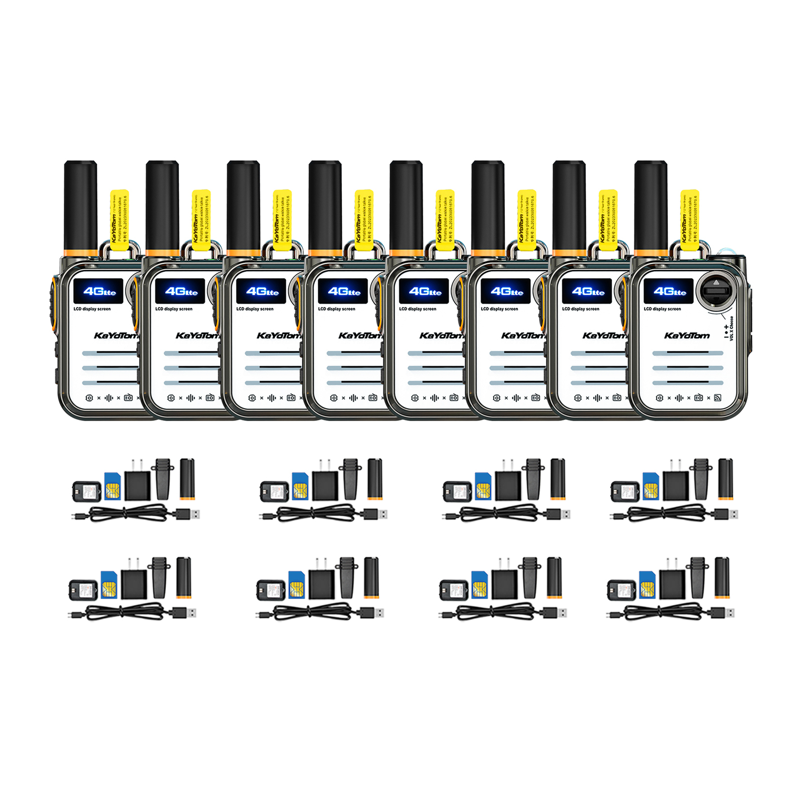 KaYoTom M22 Global Push To Talk (PTT) Walkie-Talkie, 5000KM Communication, Long - Lasting Battery, LED Illumination
