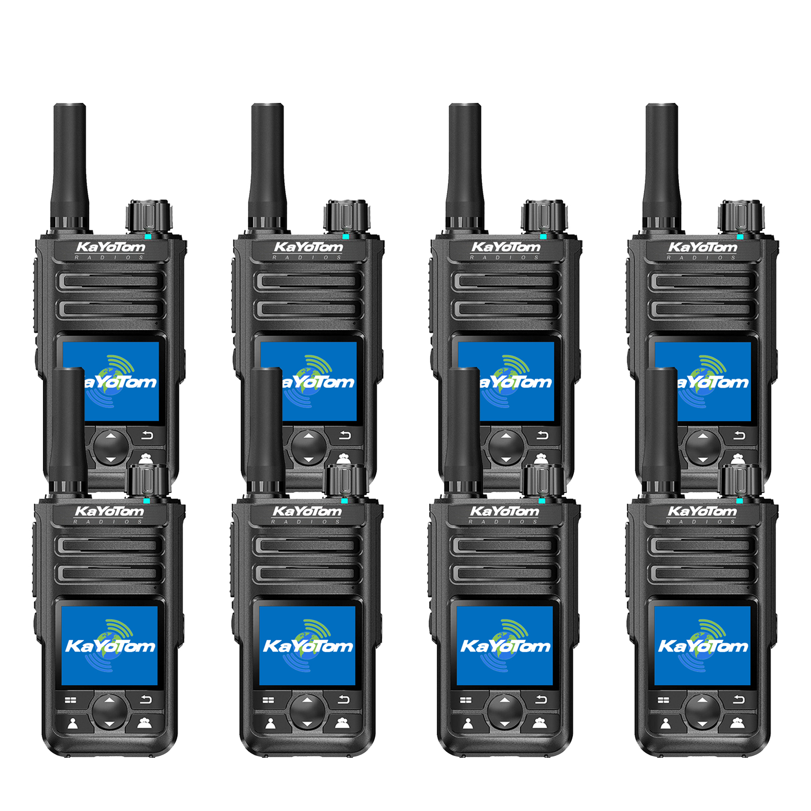 KaYoTom M14 Global Walkie Talkie Unlimited Range Encrypted Two-Way Radio - 72H Battery, GPS Tracking, Lightweight & Waterproof, 172 Countries Coverage