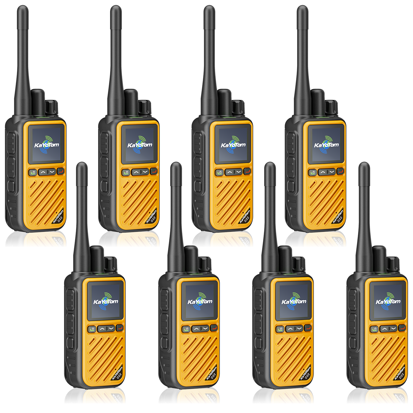 KaYoTom D22 Hybrid Dual Mode Global Poc Walkie Talkie Gmrs Two Way Radio
