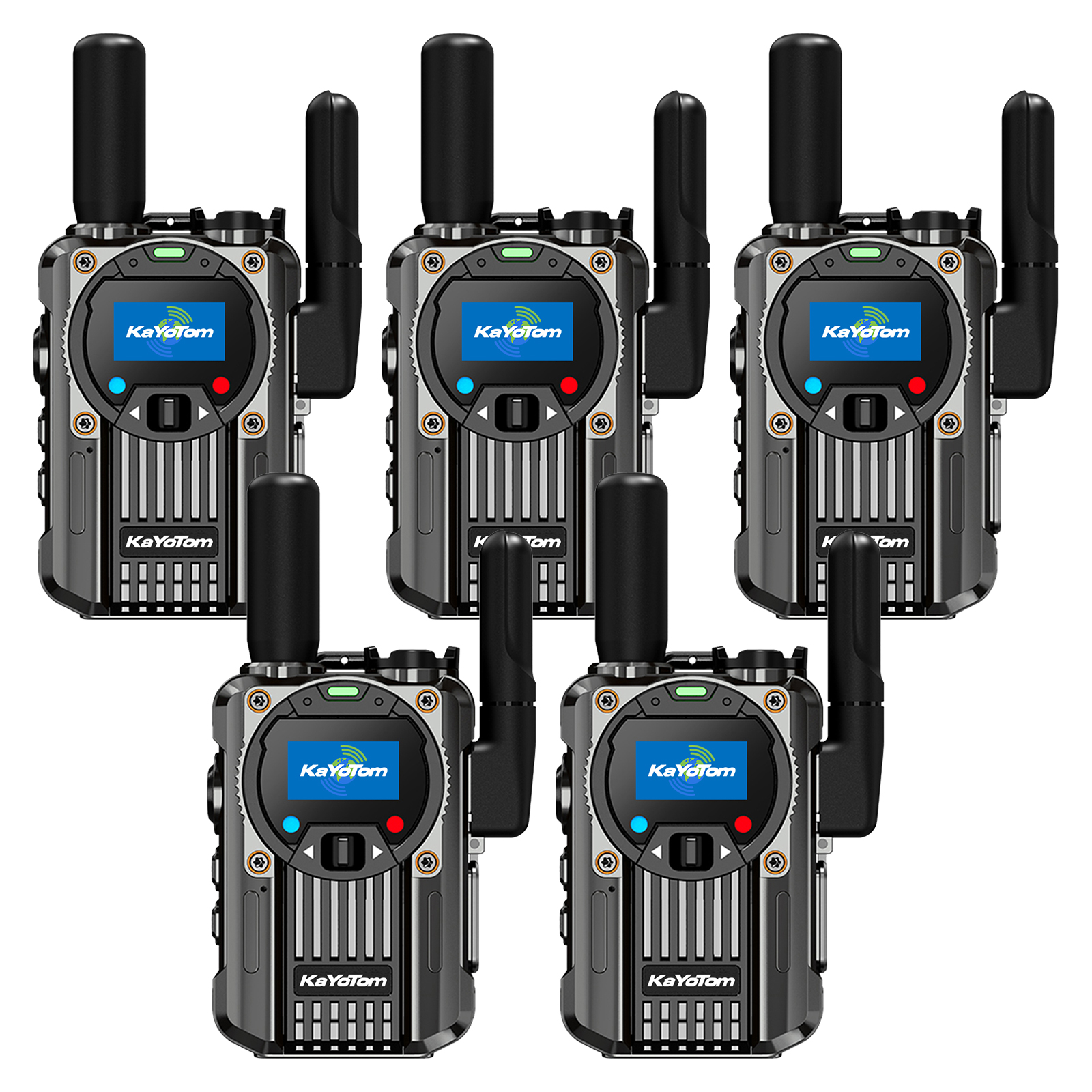 KaYoTom M66 Global Walkie Talkie 4G LTE POC Radio Rugged Encrypted FM Two Way Radio