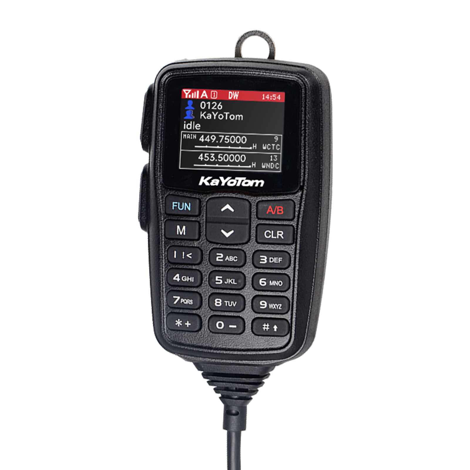 KaYoTom T77 Global Dual-mode Walkie Talkie Mobile Radio POC+UHF+VHF+GPS 