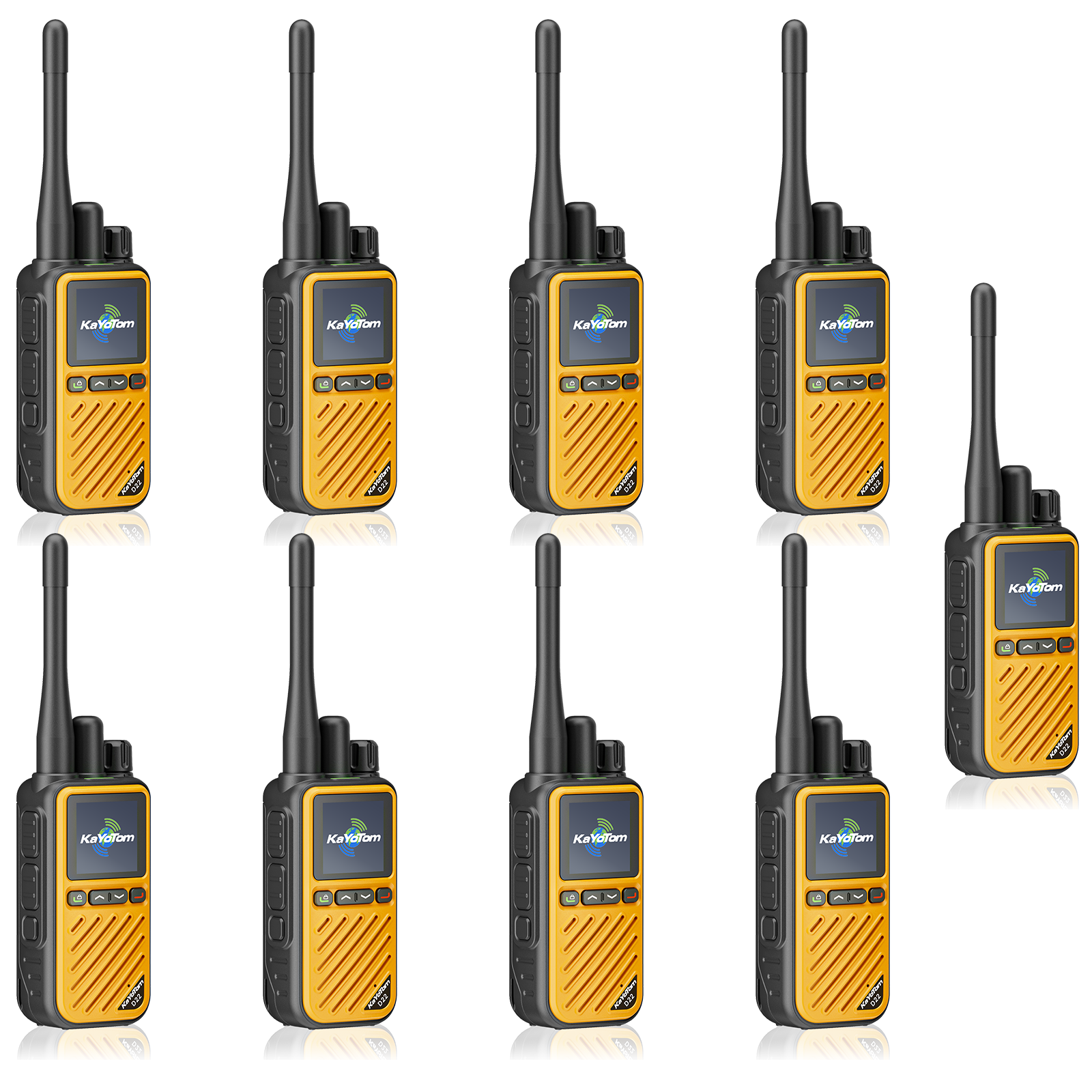 KaYoTom D22 Hybrid Dual Mode Global Poc Walkie Talkie Gmrs Two Way Radio