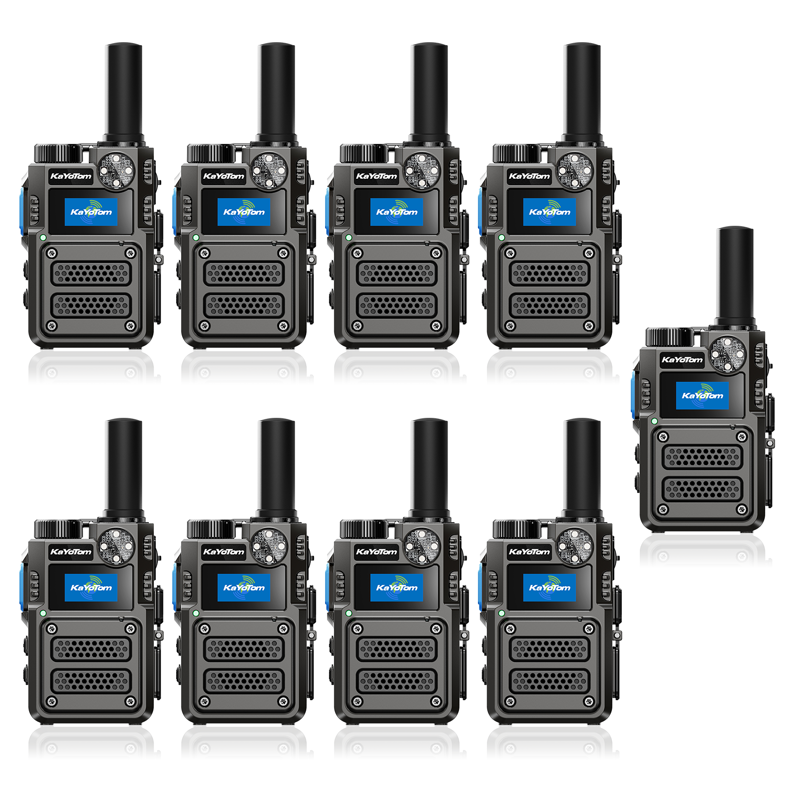 KaYoTom M12T Global Walkie Talkie 4G LTE POC Radio Heavy-Duty Encrypted Two Way Radio