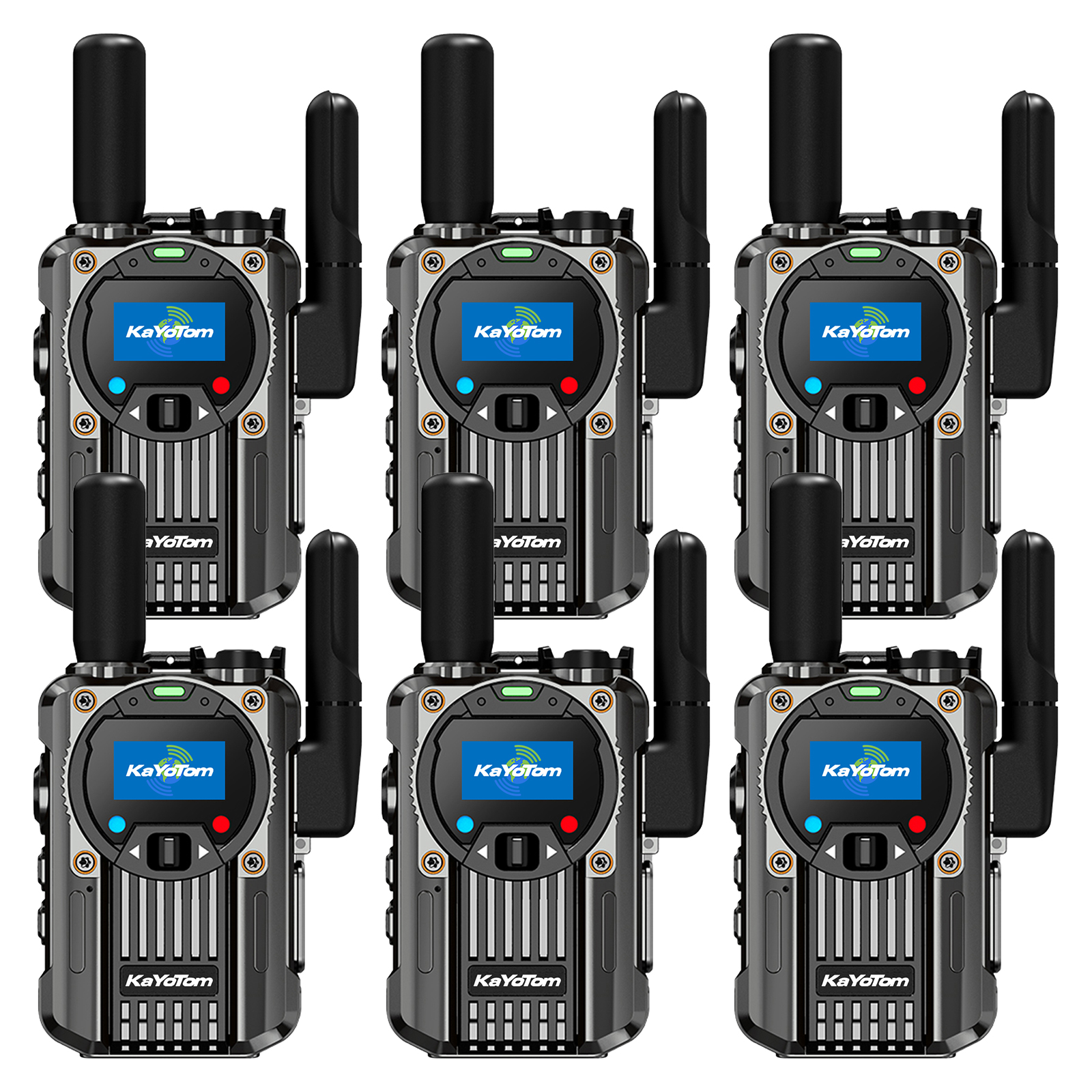 KaYoTom M66 Global Walkie Talkie 4G LTE POC Radio Rugged Encrypted FM Two Way Radio