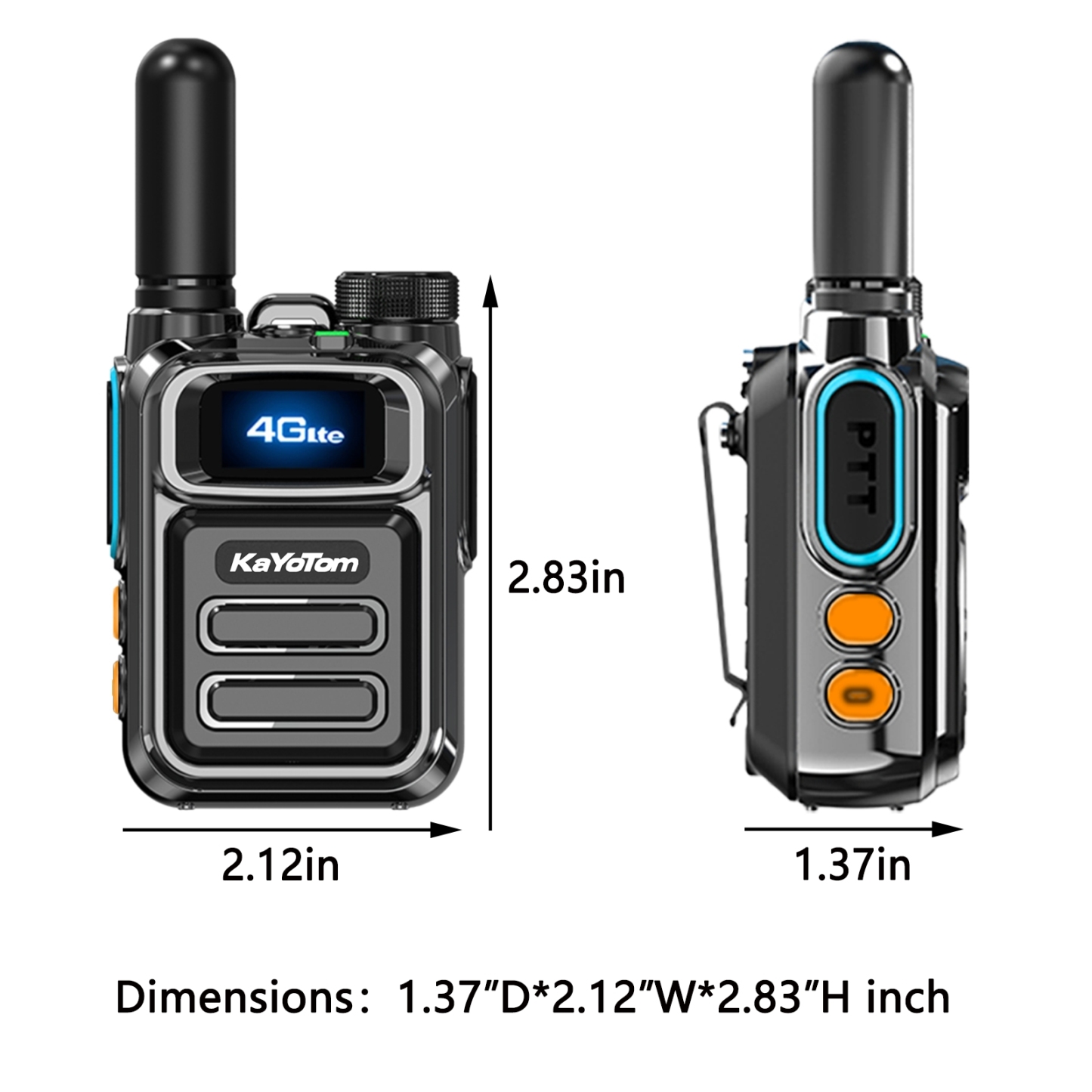KaYoTom M05 Global Push To Talk (PTT) Walkie-Talkie