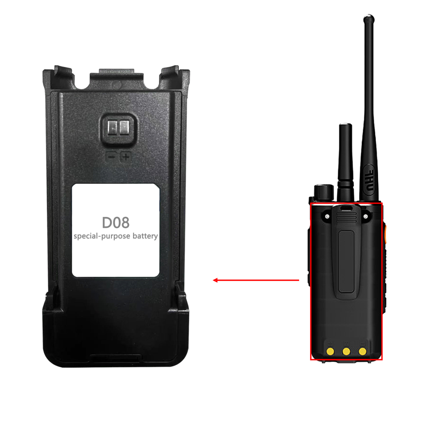 Special Battery for KaYoTom D08 Walkie-Talkie