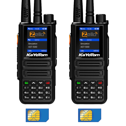 KaYoTom Zello Walkie Talkie - UHF Dual Mode, Public Network & Simulation, Long Range for Versatile Communication