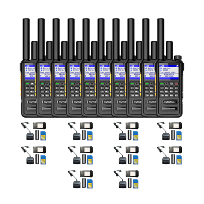 KaYoTom D09 Dual-Mode Global Push-to-Talk Walkie-Talkie with POC + UHF, Waterproof, Long Battery Life and Optional GPS