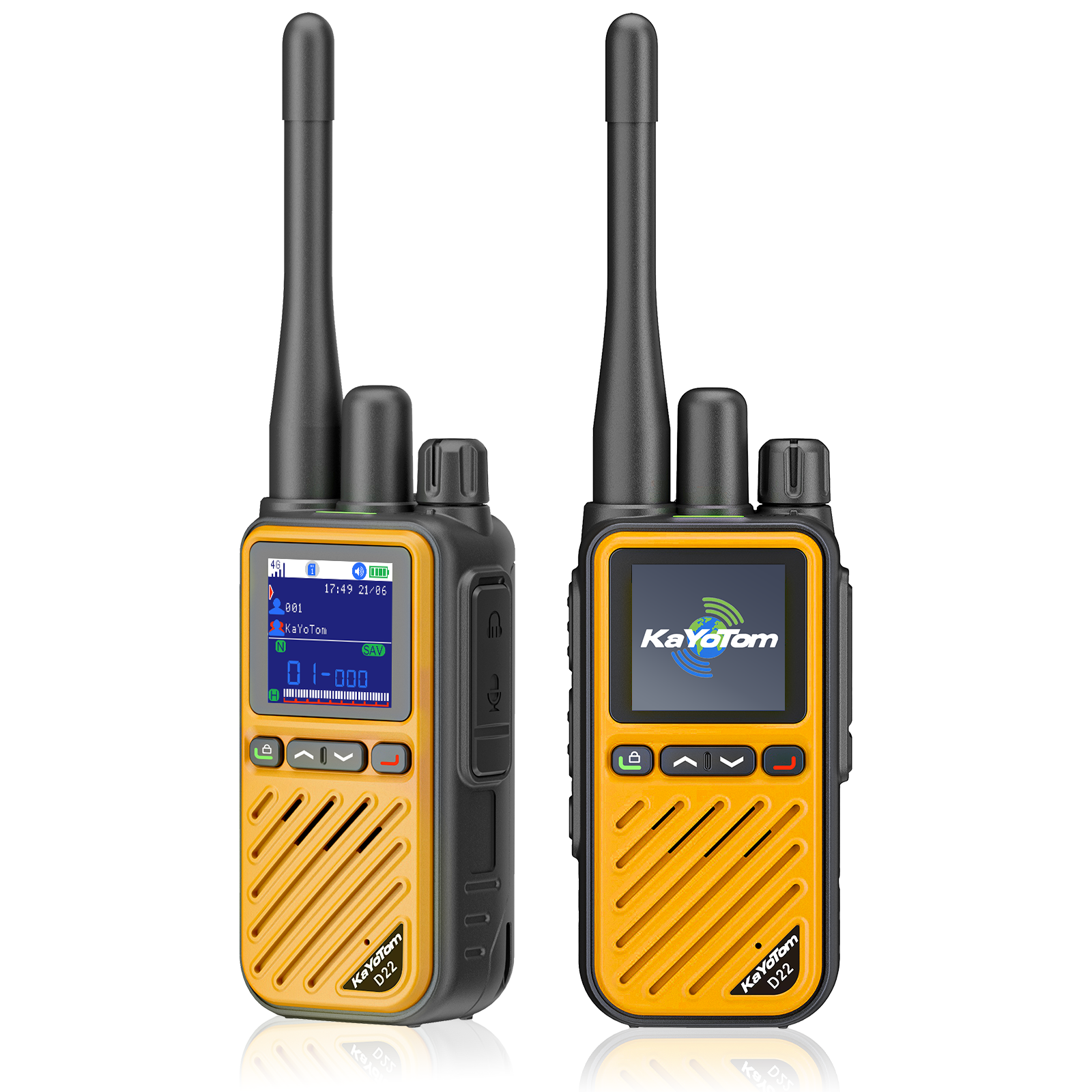 KaYoTom D22 Hybrid Dual Mode Global Poc Walkie Talkie Gmrs Two Way Radio