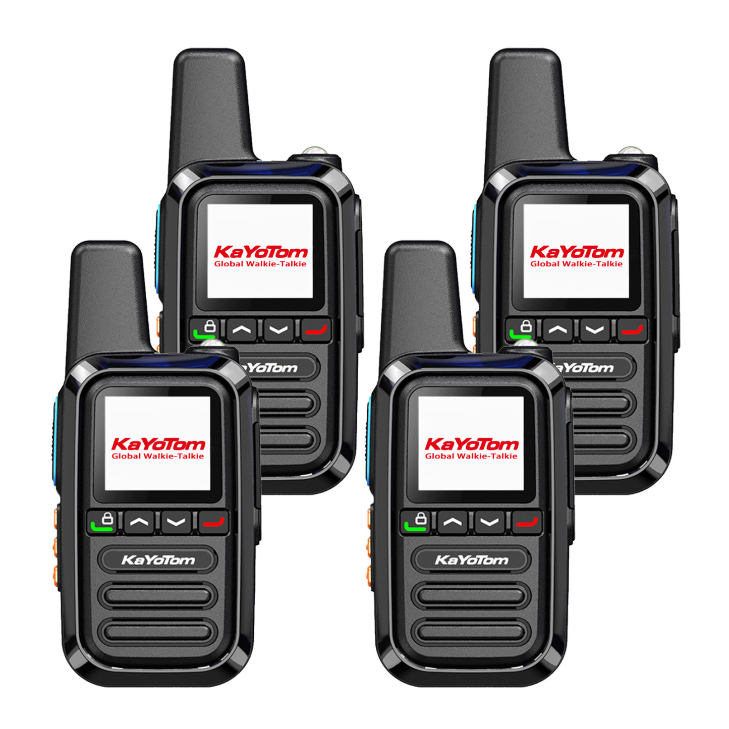 KaYoTom G05 Global Walkie Talkie Unlimited Range Encrypted Two-Way Radio - 72H Battery, HD Audio, Lightweight & LED Flashlight, 172 Countries Coverage