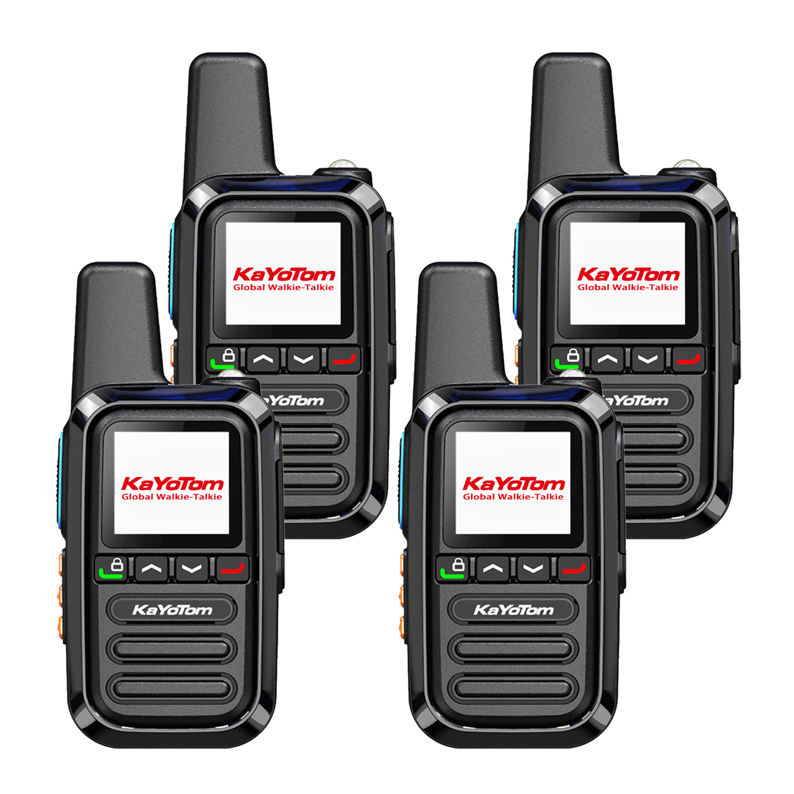 KaYoTom G05 Global Walkie Talkie Unlimited Range Encrypted Two-Way Radio - 72H Battery, HD Audio, Lightweight & LED Flashlight, 172 Countries Coverage