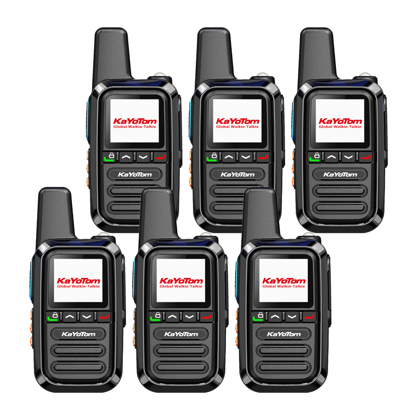 KaYoTom G05 Global Walkie Talkie Unlimited Range Encrypted Two-Way Radio - 72H Battery, HD Audio, Lightweight & LED Flashlight, 172 Countries Coverage