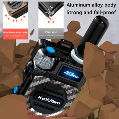 KaYoTom M09 Global Walkie Talkie Unlimited Range Encrypted Two-Way Radio - 72H Battery, HD Audio, Lightweight & Waterproof, 172 Countries Coverage