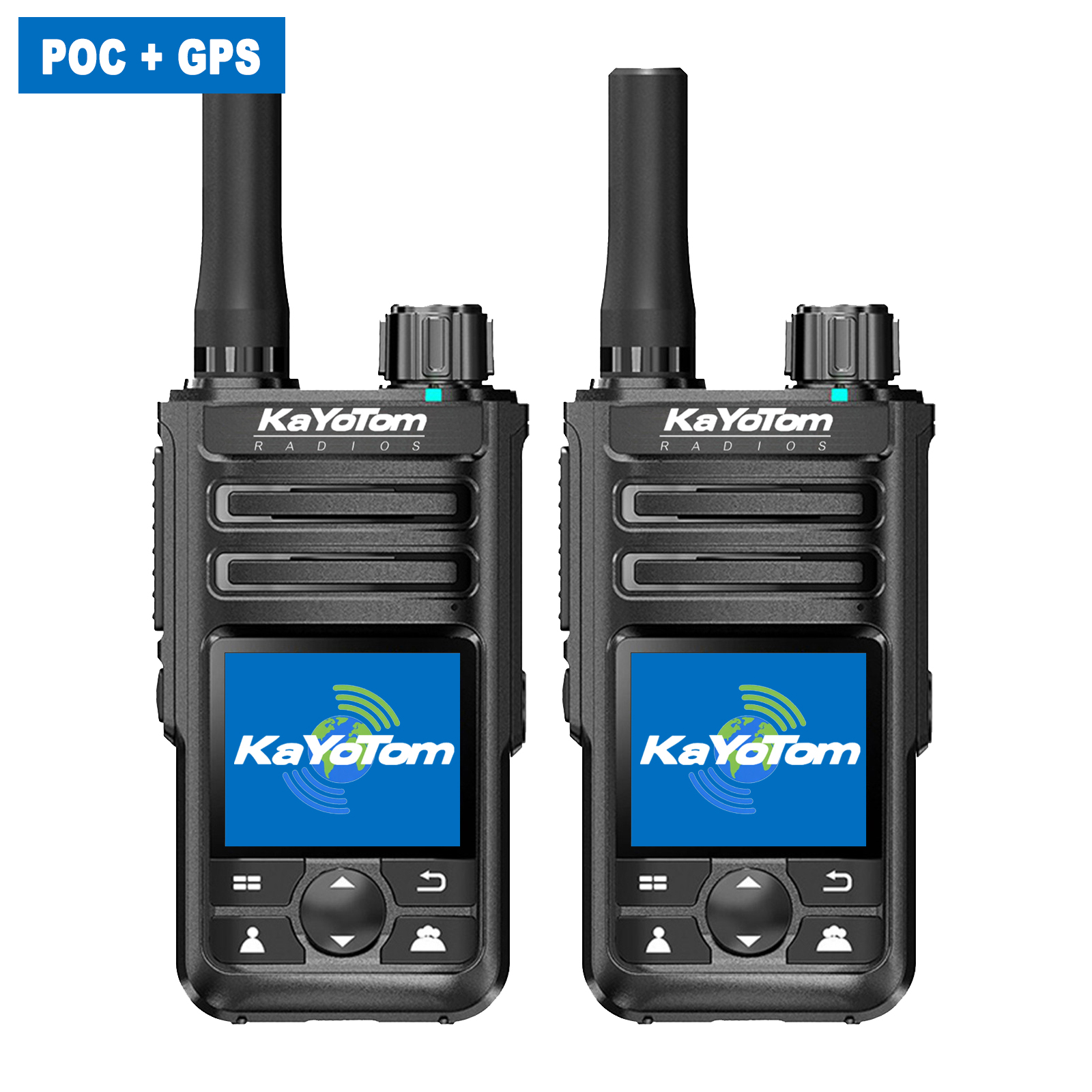 KaYoTom M14 Global Walkie Talkie Unlimited Range Encrypted Two-Way Radio - 72H Battery, GPS Tracking, Lightweight & Waterproof, 172 Countries Coverage