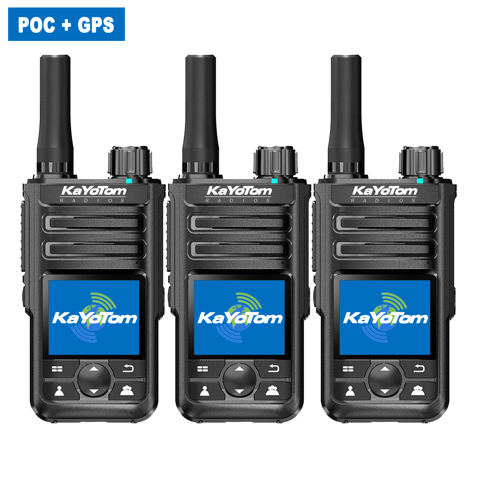 KaYoTom M14 Global Walkie Talkie Unlimited Range Encrypted Two-Way Radio - 72H Battery, GPS Tracking, Lightweight & Waterproof, 172 Countries Coverage