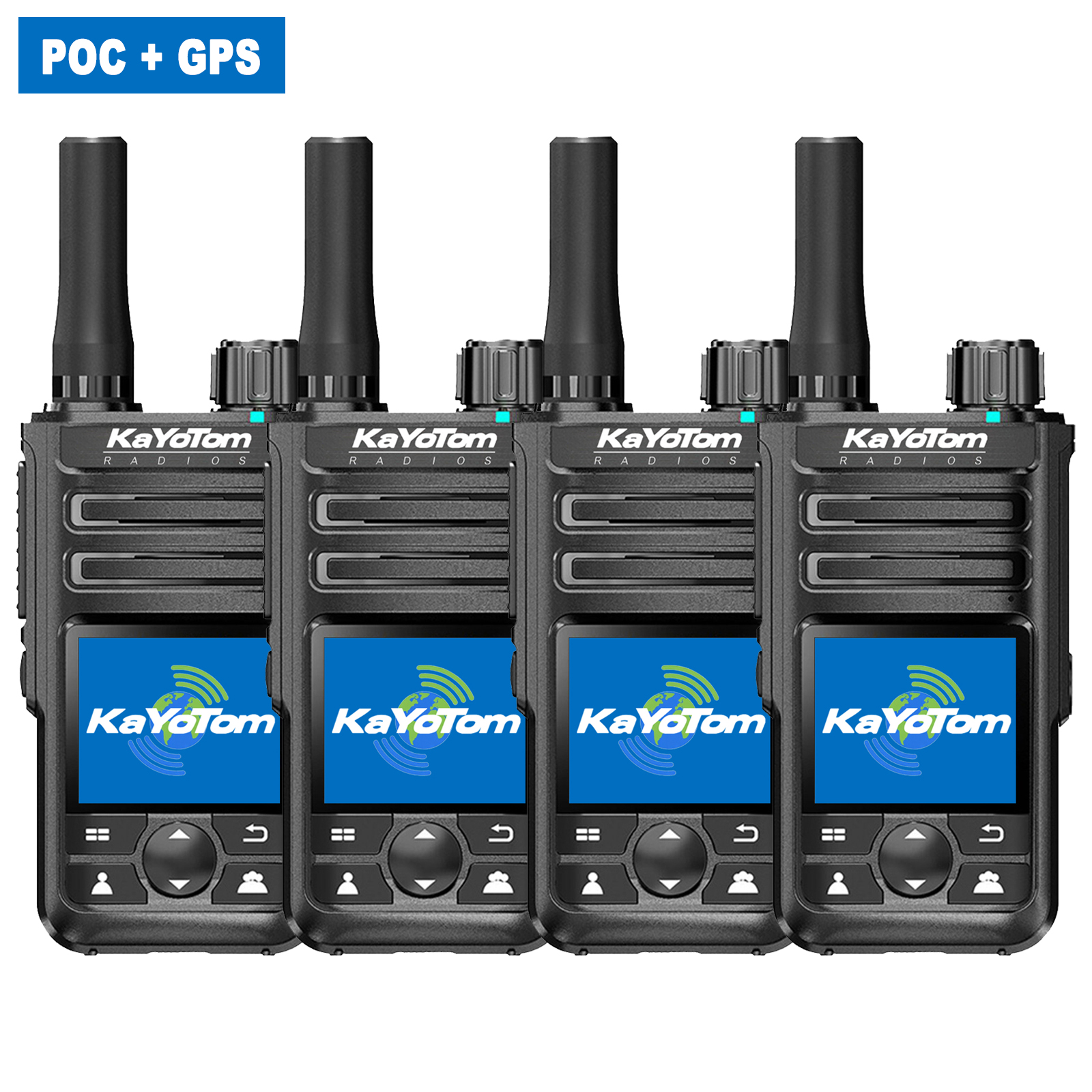 KaYoTom M14 Global Walkie Talkie Unlimited Range Encrypted Two-Way Radio - 72H Battery, GPS Tracking, Lightweight & Waterproof, 172 Countries Coverage