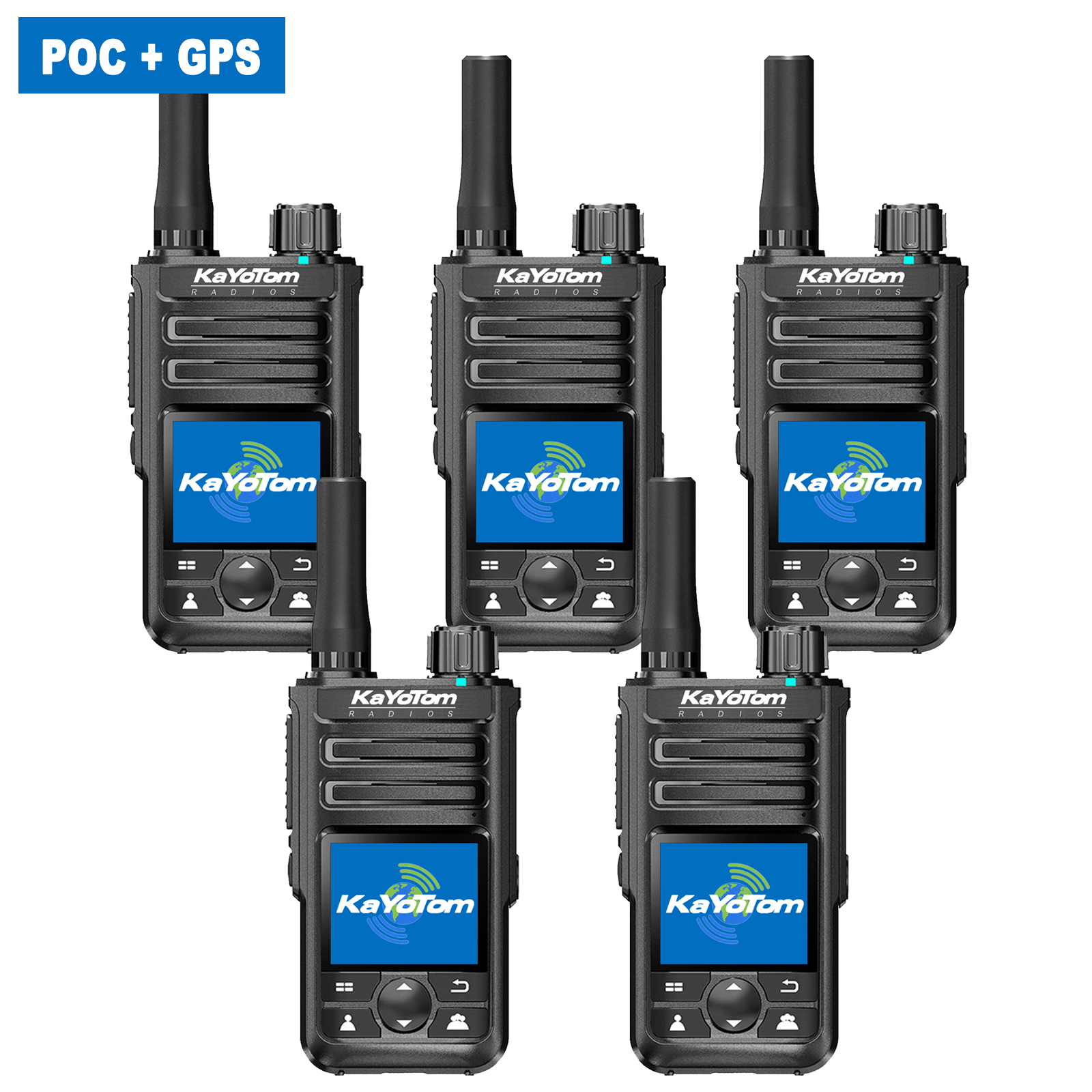 KaYoTom M14 Global Walkie Talkie Unlimited Range Encrypted Two-Way Radio - 72H Battery, GPS Tracking, Lightweight & Waterproof, 172 Countries Coverage