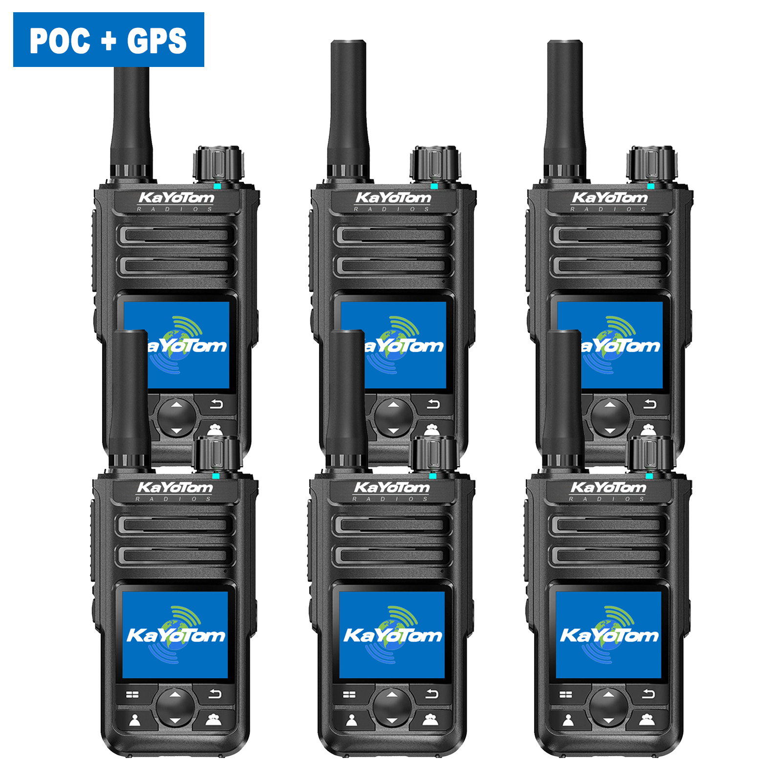 KaYoTom M14 Global Walkie Talkie Unlimited Range Encrypted Two-Way Radio - 72H Battery, GPS Tracking, Lightweight & Waterproof, 172 Countries Coverage