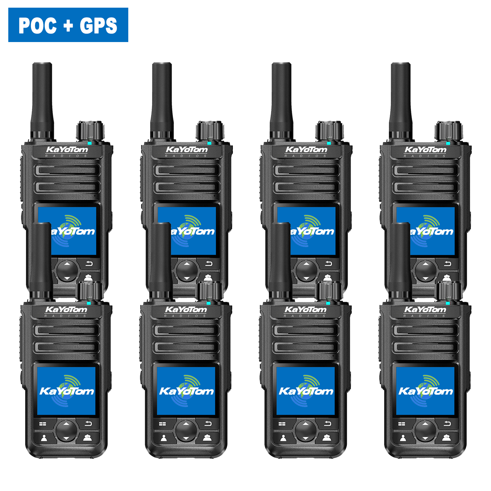 KaYoTom M14 Global Walkie Talkie Unlimited Range Encrypted Two-Way Radio - 72H Battery, GPS Tracking, Lightweight & Waterproof, 172 Countries Coverage