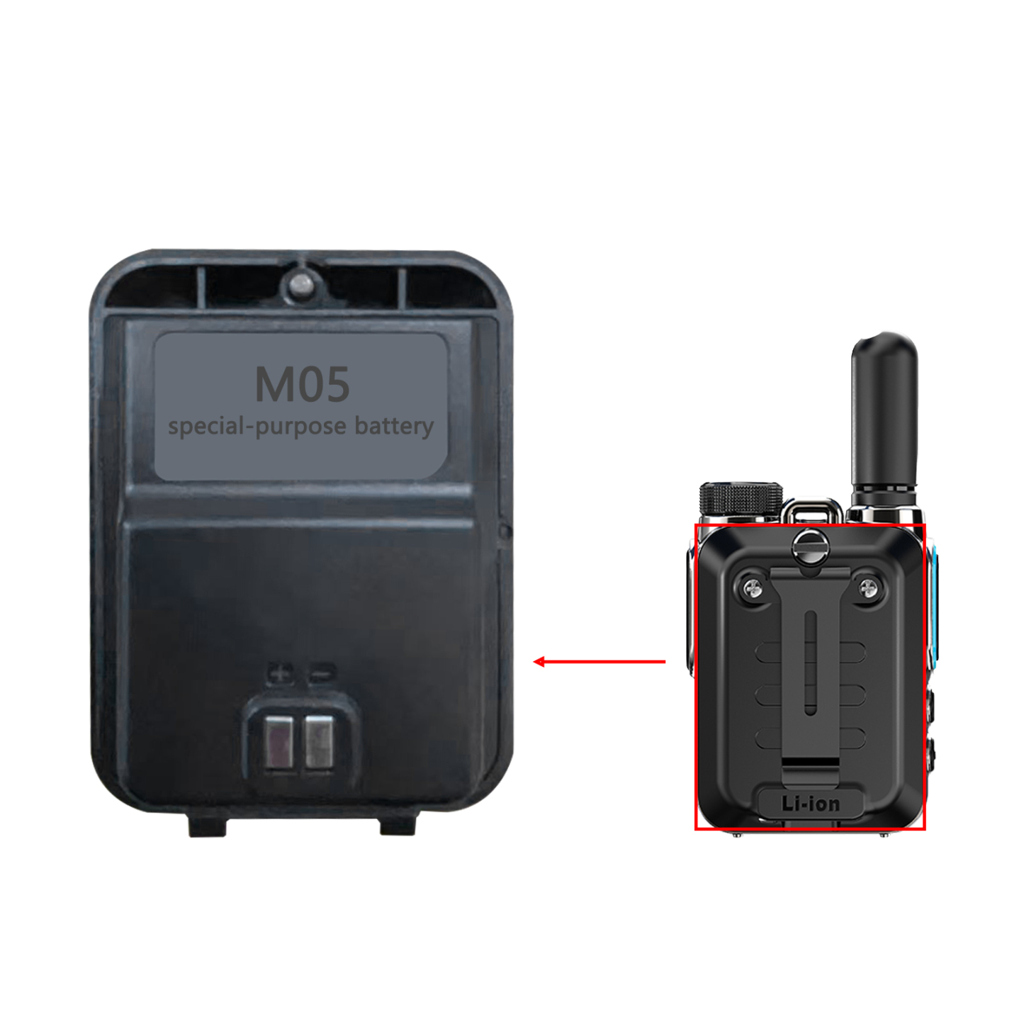 Special Battery for KaYoTom M05 Walkie-Talkie
