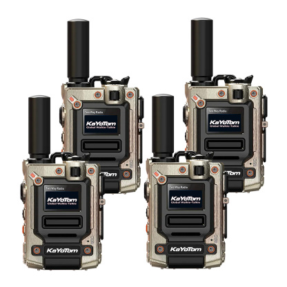 KaYoTom M08 Global Walkie Talkie Unlimited Range Encrypted Two-Way Radio - 72H Battery, HD Audio, Lightweight & LED Flashlight, 172 Countries Coverage