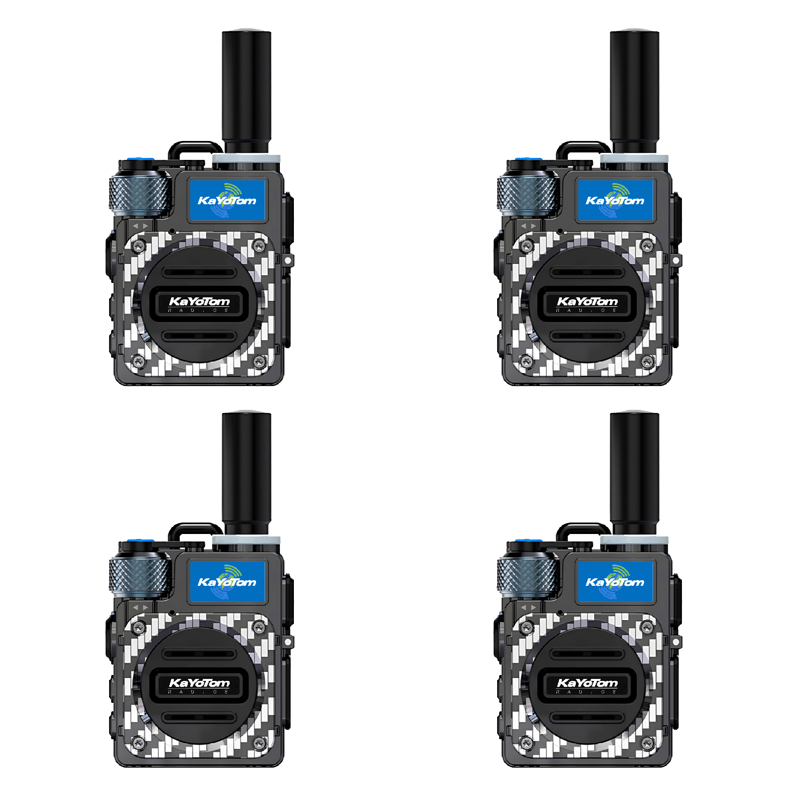 KaYoTom M09 Global Walkie Talkie Unlimited Range Encrypted Two-Way Radio - 72H Battery, HD Audio, Lightweight & Waterproof, 172 Countries Coverage