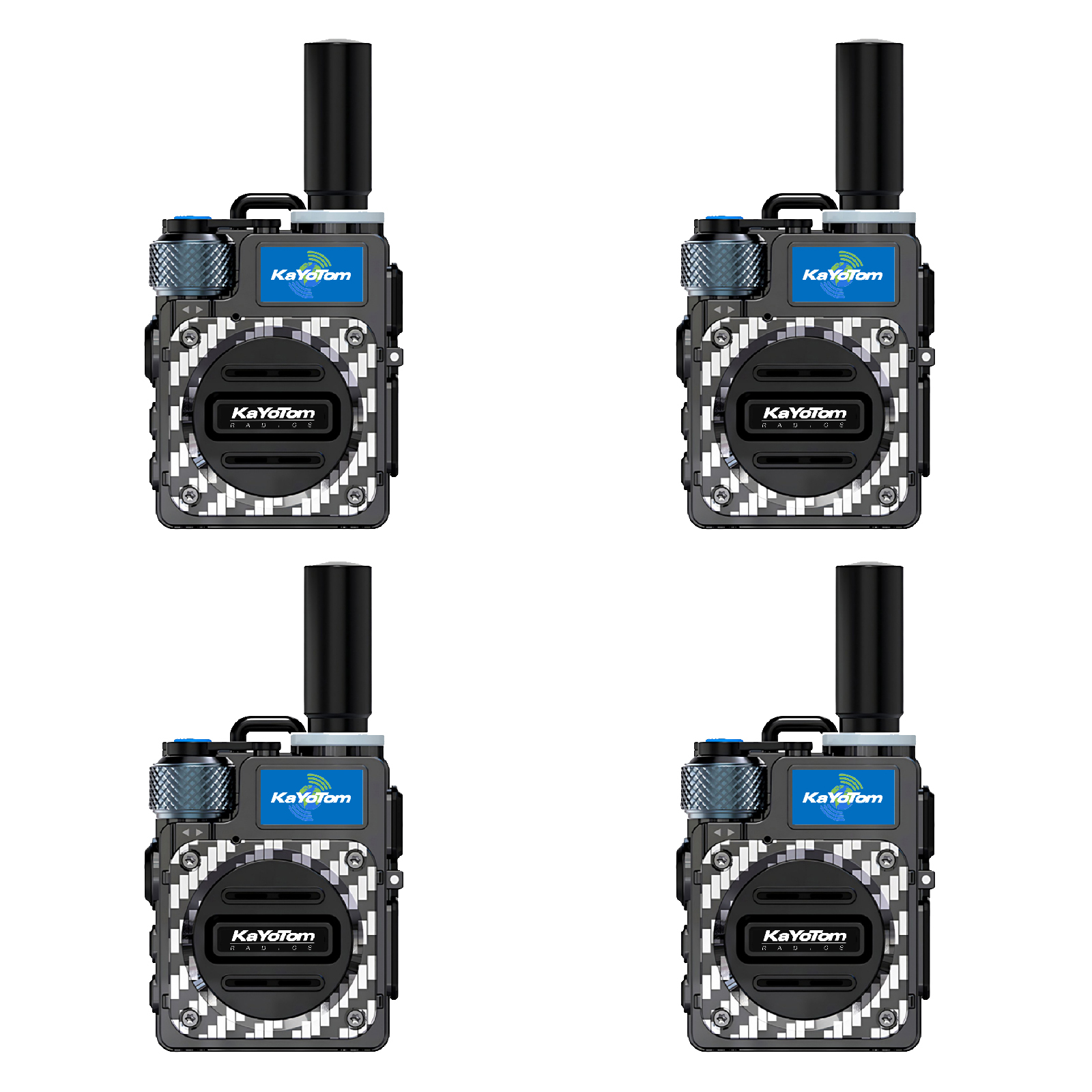 KaYoTom M09 Global Walkie Talkie Unlimited Range Encrypted Two-Way Radio - 72H Battery, HD Audio, Lightweight & Waterproof, 172 Countries Coverage