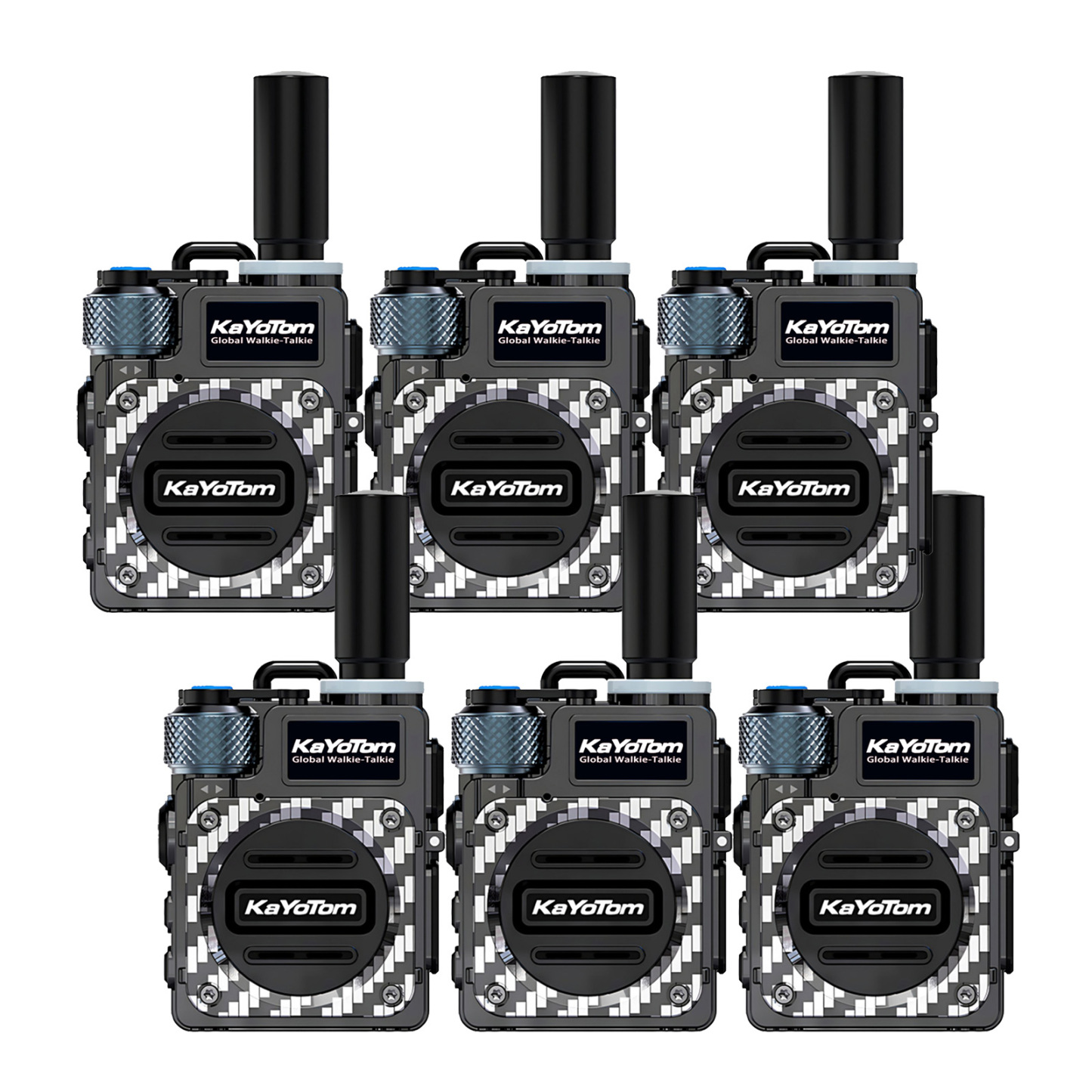 KaYoTom M09 Global Walkie Talkie Unlimited Range Encrypted Two-Way Radio - 72H Battery, HD Audio, Lightweight & Waterproof, 172 Countries Coverage