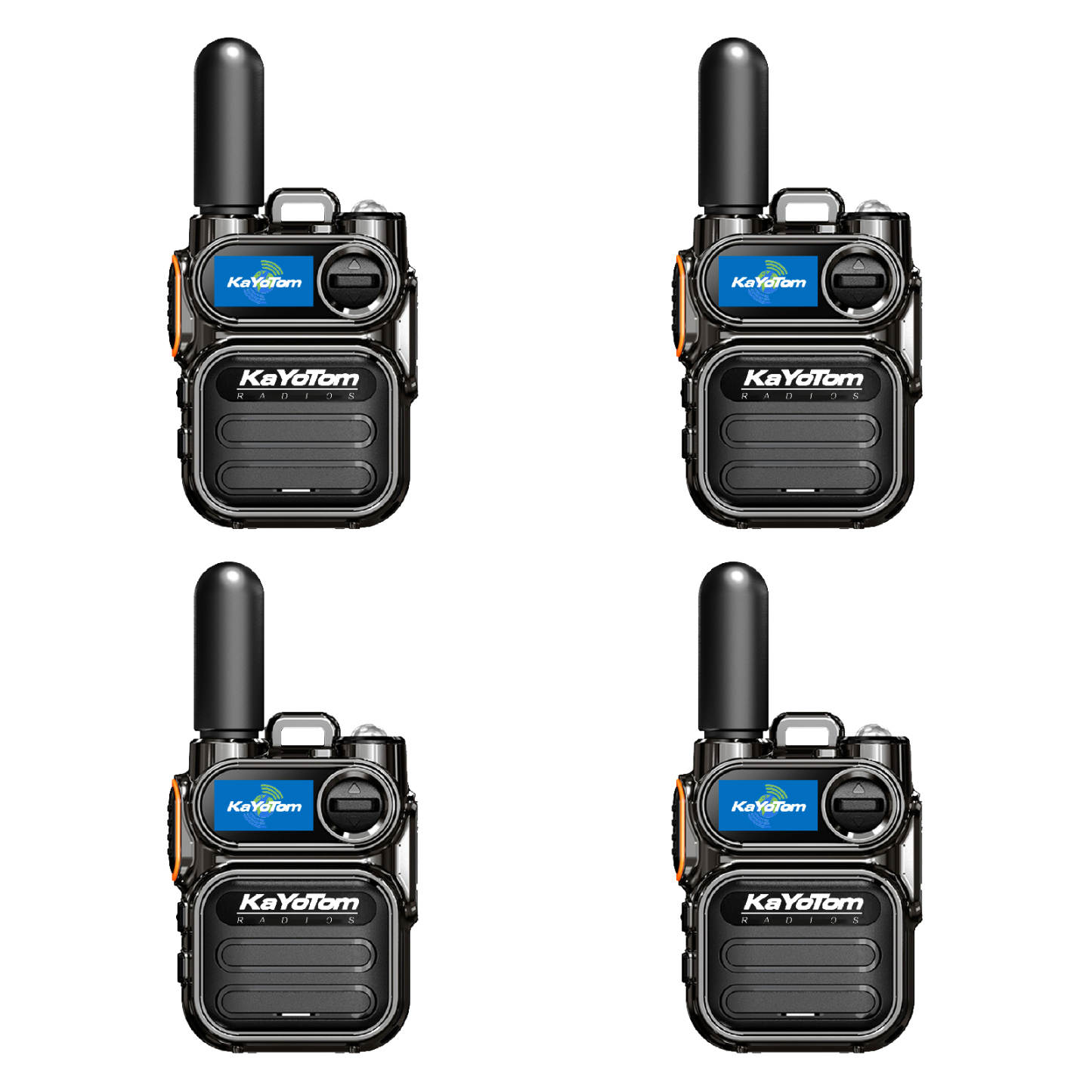 KaYoTom M11 Global Walkie Talkie Unlimited Range Encrypted Two-Way Radio - 72H Battery, HD Audio, Lightweight & LED Flashlight, 172 Countries Coverage