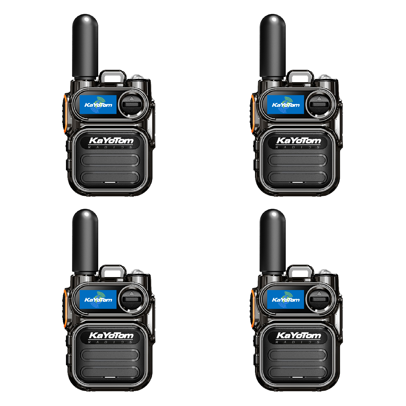 KaYoTom M11 Global Walkie Talkie Unlimited Range Encrypted Two-Way Radio - 72H Battery, HD Audio, Lightweight & LED Flashlight, 172 Countries Coverage