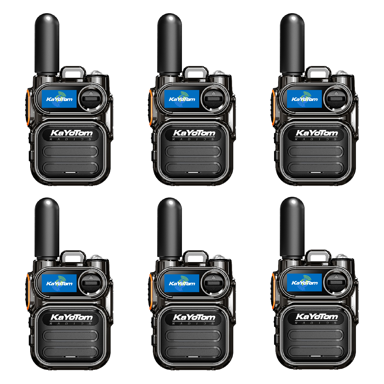 KaYoTom M11 Global Walkie Talkie Unlimited Range Encrypted Two-Way Radio - 72H Battery, HD Audio, Lightweight & LED Flashlight, 172 Countries Coverage