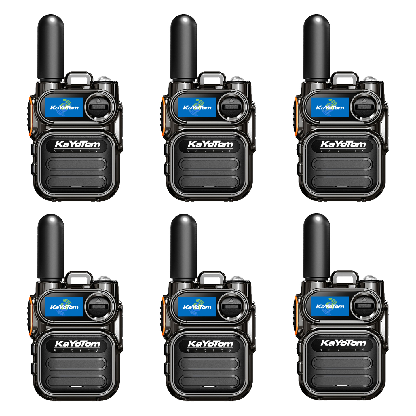 KaYoTom M11 Global Walkie Talkie Unlimited Range Encrypted Two-Way Radio - 72H Battery, HD Audio, Lightweight & LED Flashlight, 172 Countries Coverage