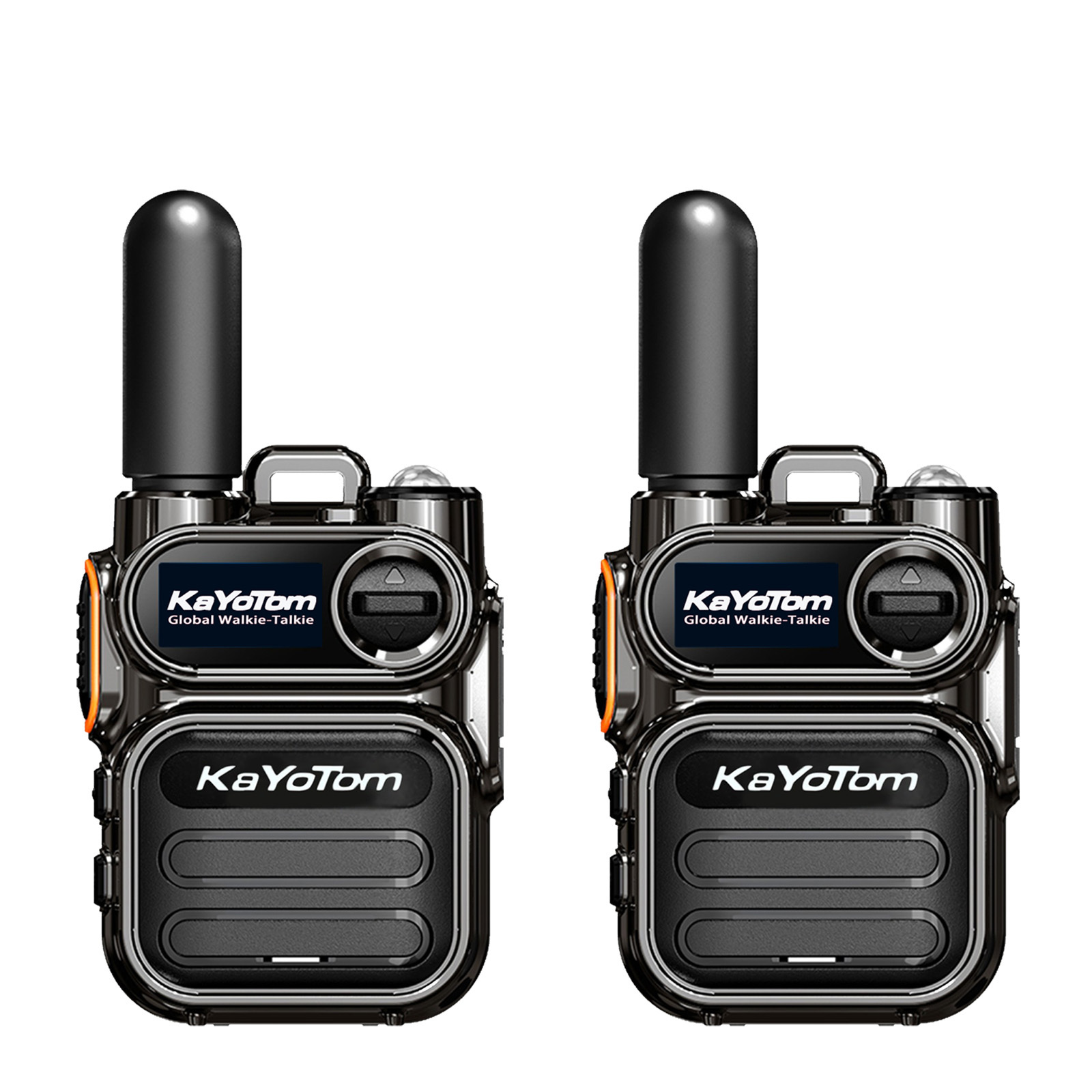 KaYoTom M11 Global Walkie Talkie Unlimited Range Encrypted Two-Way Radio - 72H Battery, HD Audio, Lightweight & LED Flashlight, 172 Countries Coverage