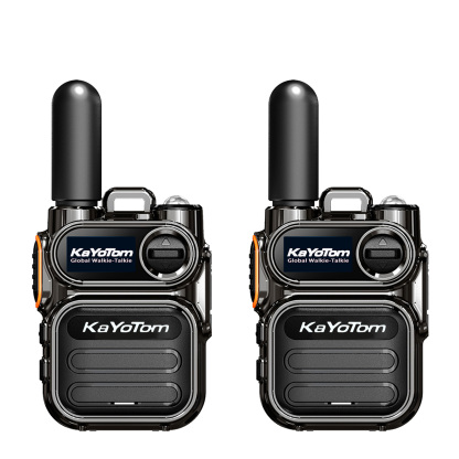 KaYoTom M11 Global Walkie Talkie Unlimited Range Encrypted Two-Way Radio - 72H Battery, HD Audio, Lightweight & LED Flashlight, 172 Countries Coverage
