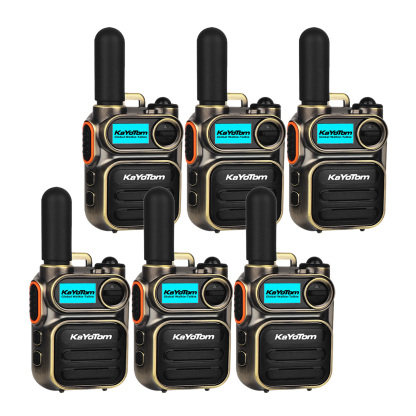 KaYoTom M11 Global Walkie Talkie - Unlimited Range Encrypted Two-Way Radio - 72H Battery, Lightweight & LED Flashlight, 172 Countries Coverage
