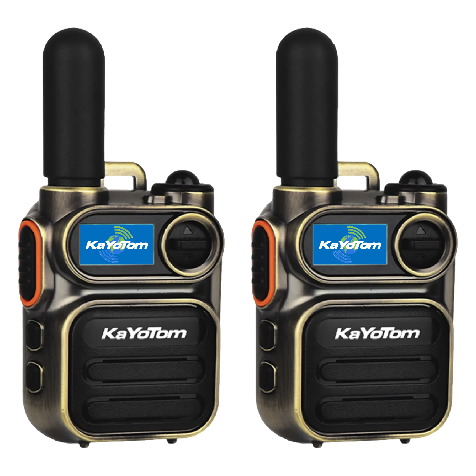 KaYoTom M11 Global Walkie Talkie - Unlimited Range Encrypted Two-Way Radio - 72H Battery, Lightweight & LED Flashlight, 172 Countries Coverage