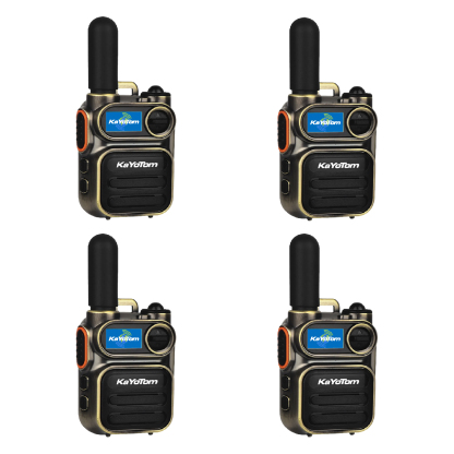 KaYoTom M11 Global Walkie Talkie - Unlimited Range Encrypted Two-Way Radio - 72H Battery, Lightweight & LED Flashlight, 172 Countries Coverage