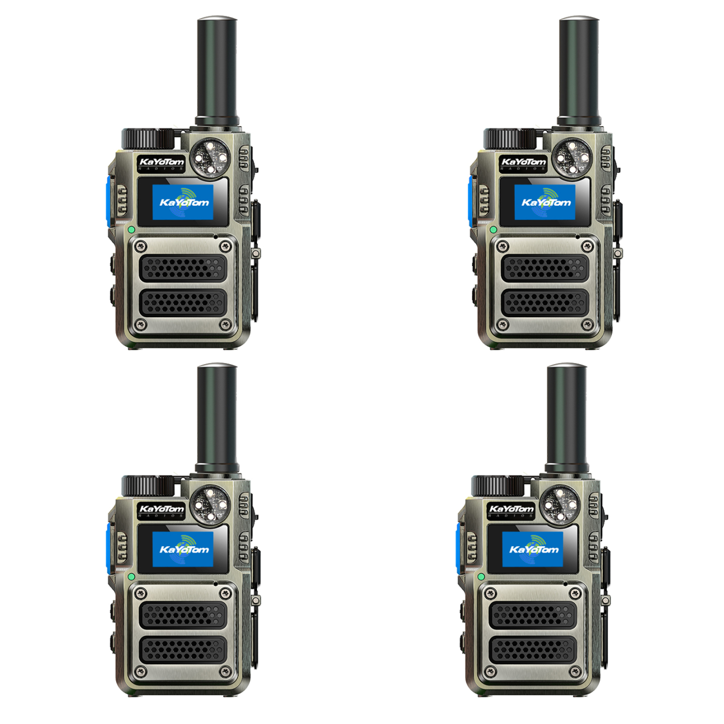 KaYoTom M12 Global Walkie Talkie Unlimited Range Encrypted Two-Way Radio - 72H Battery, HD Audio, SOS, Lightweight & LED Flashlight, 172 Countries Coverage