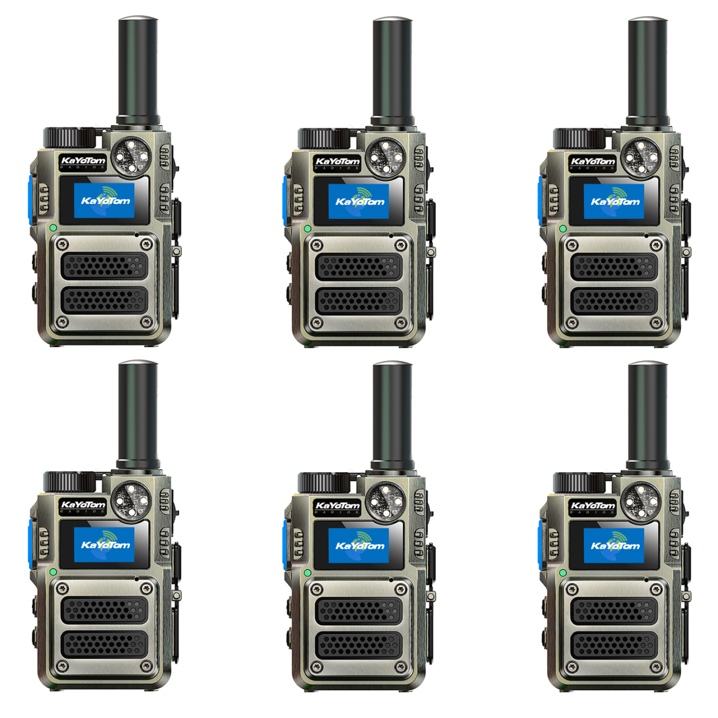 KaYoTom M12 Global Walkie Talkie Unlimited Range Encrypted Two-Way Radio - 72H Battery, HD Audio, SOS, Lightweight & LED Flashlight, 172 Countries Coverage