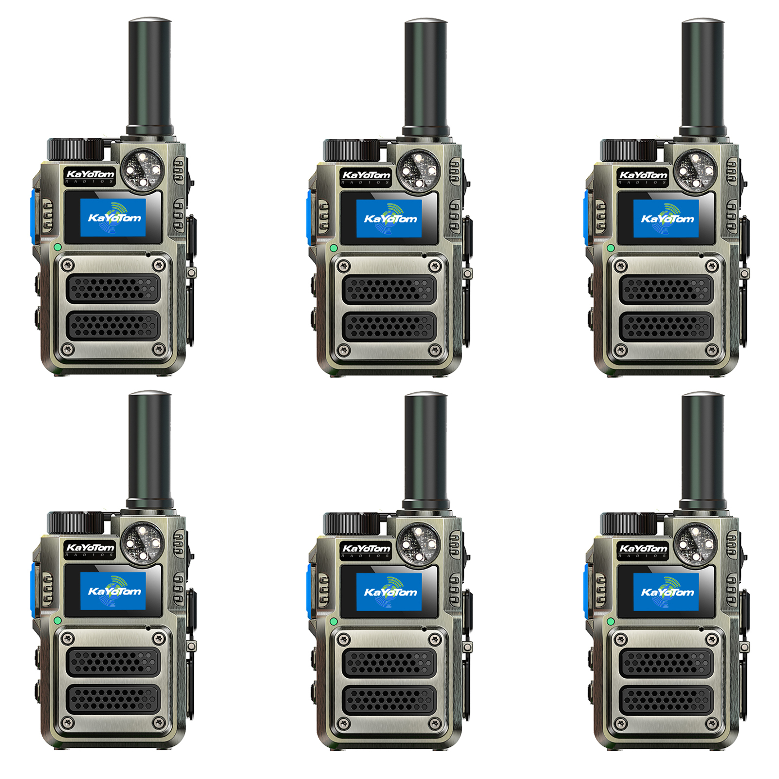 KaYoTom M12 Global Walkie Talkie Unlimited Range Encrypted Two-Way Radio - 72H Battery, HD Audio, SOS, Lightweight & LED Flashlight, 172 Countries Coverage