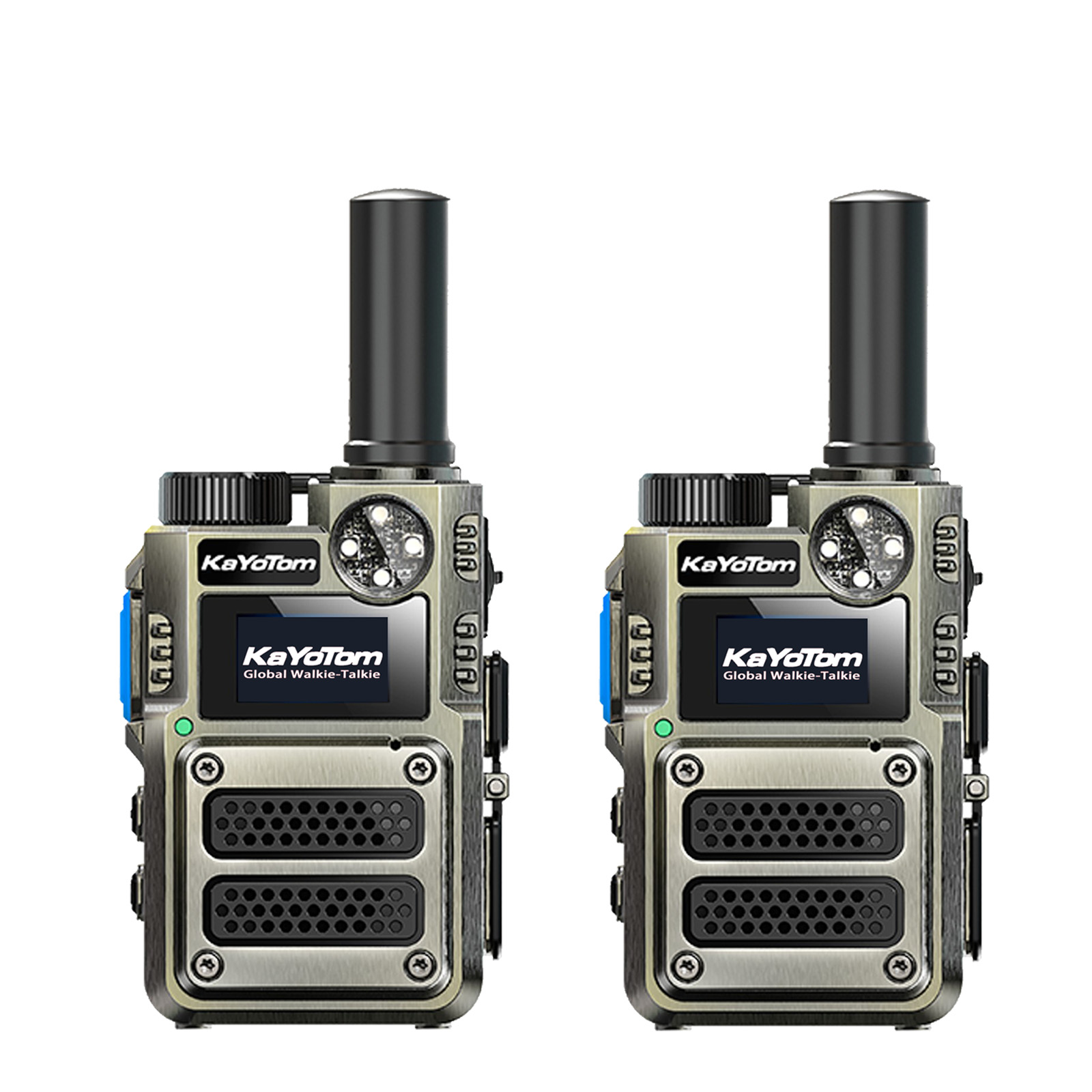 KaYoTom M12 Global Walkie Talkie Unlimited Range Encrypted Two-Way Radio - 72H Battery, HD Audio, SOS, Lightweight & LED Flashlight, 172 Countries Coverage