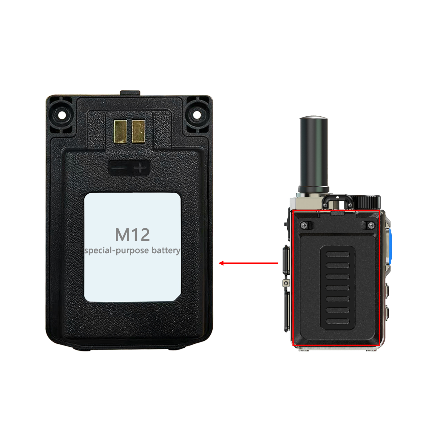 Special Battery for KaYoTom M12 Walkie-Talkie