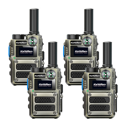 KaYoTom M12 Global Walkie Talkie Unlimited Range Encrypted Two-Way Radio - Compass, 72H Battery, HD Audio, Lightweight & LED Flashlight, 172 Countries Coverage