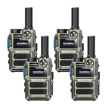 KaYoTom M12 Global Walkie Talkie Unlimited Range Encrypted Two-Way Radio - 72H Battery, HD Audio, SOS, Lightweight & LED Flashlight, 172 Countries Coverage