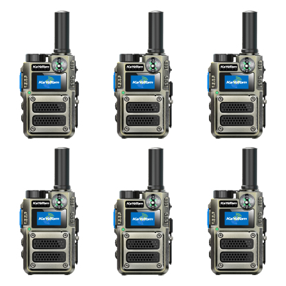 KaYoTom M12 Global Walkie Talkie Unlimited Range Encrypted Two-Way Radio - Compass, 72H Battery, HD Audio, Lightweight & LED Flashlight, 172 Countries Coverage