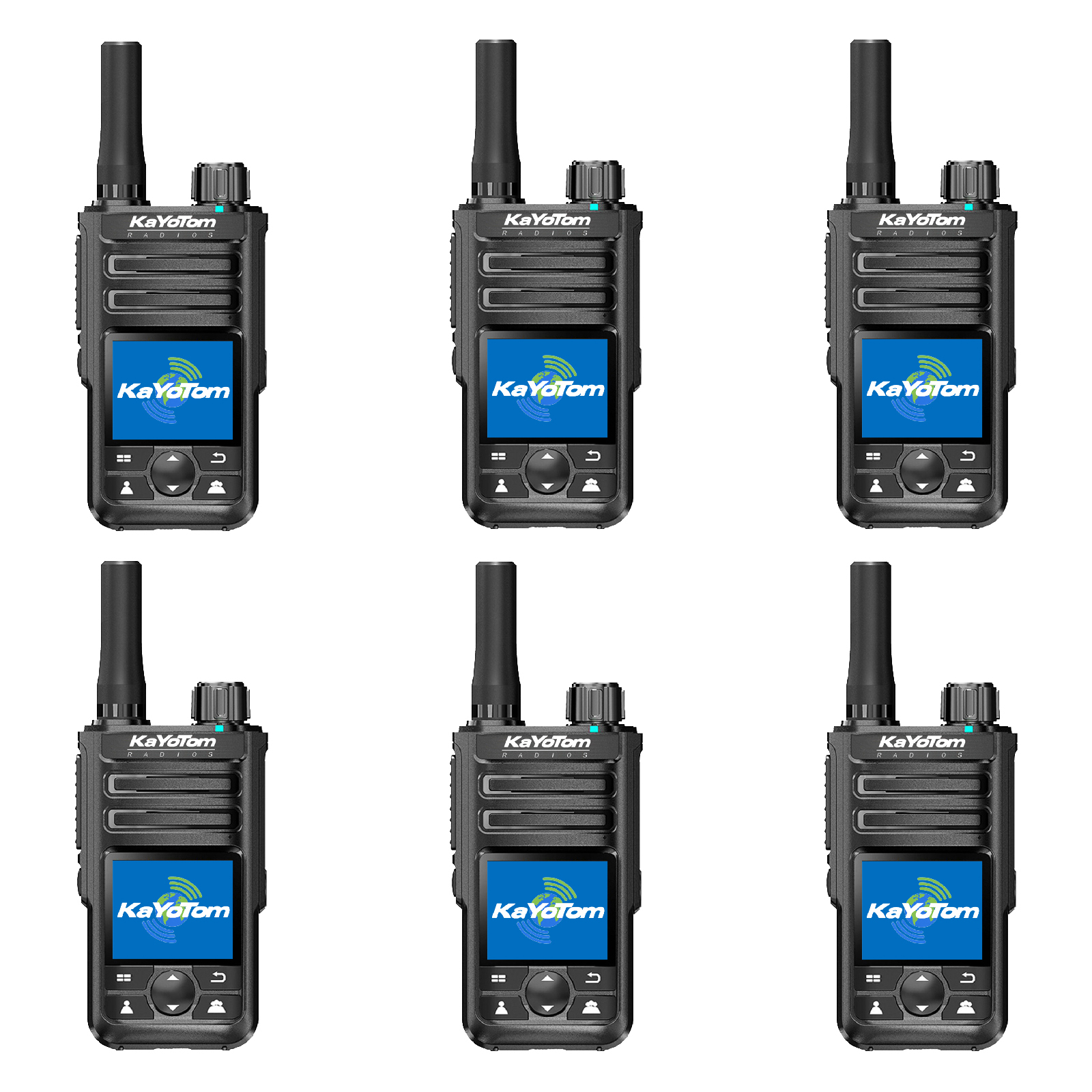 KaYoTom M14 Global Walkie Talkie Unlimited Range Encrypted Two-Way Radio - 72H Battery, GPS Tracking, Lightweight & Waterproof, 172 Countries Coverage