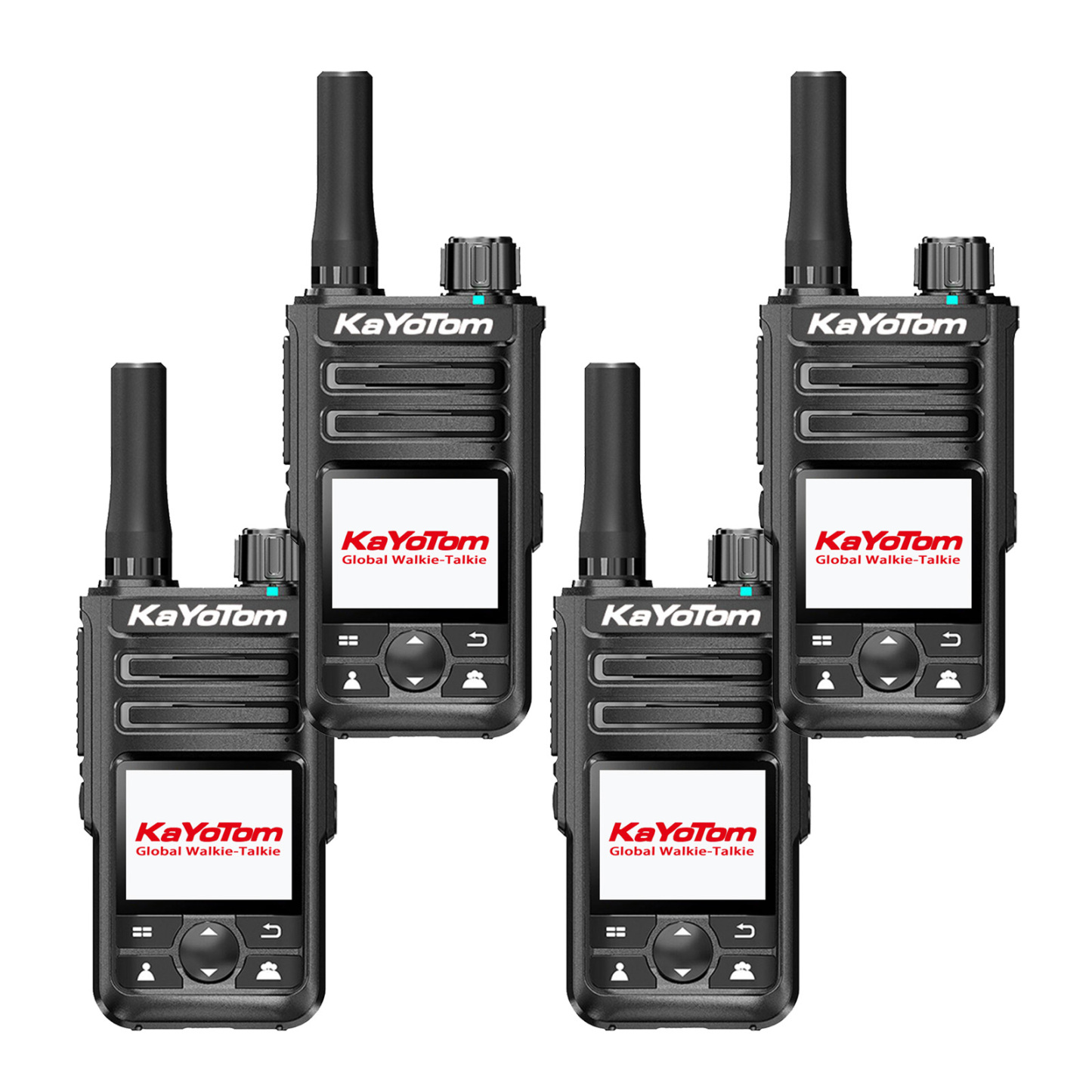 KaYoTom M14 Global Walkie Talkie Unlimited Range Encrypted Two-Way Radio - 72H Battery, GPS Tracking, Lightweight & Waterproof, 172 Countries Coverage