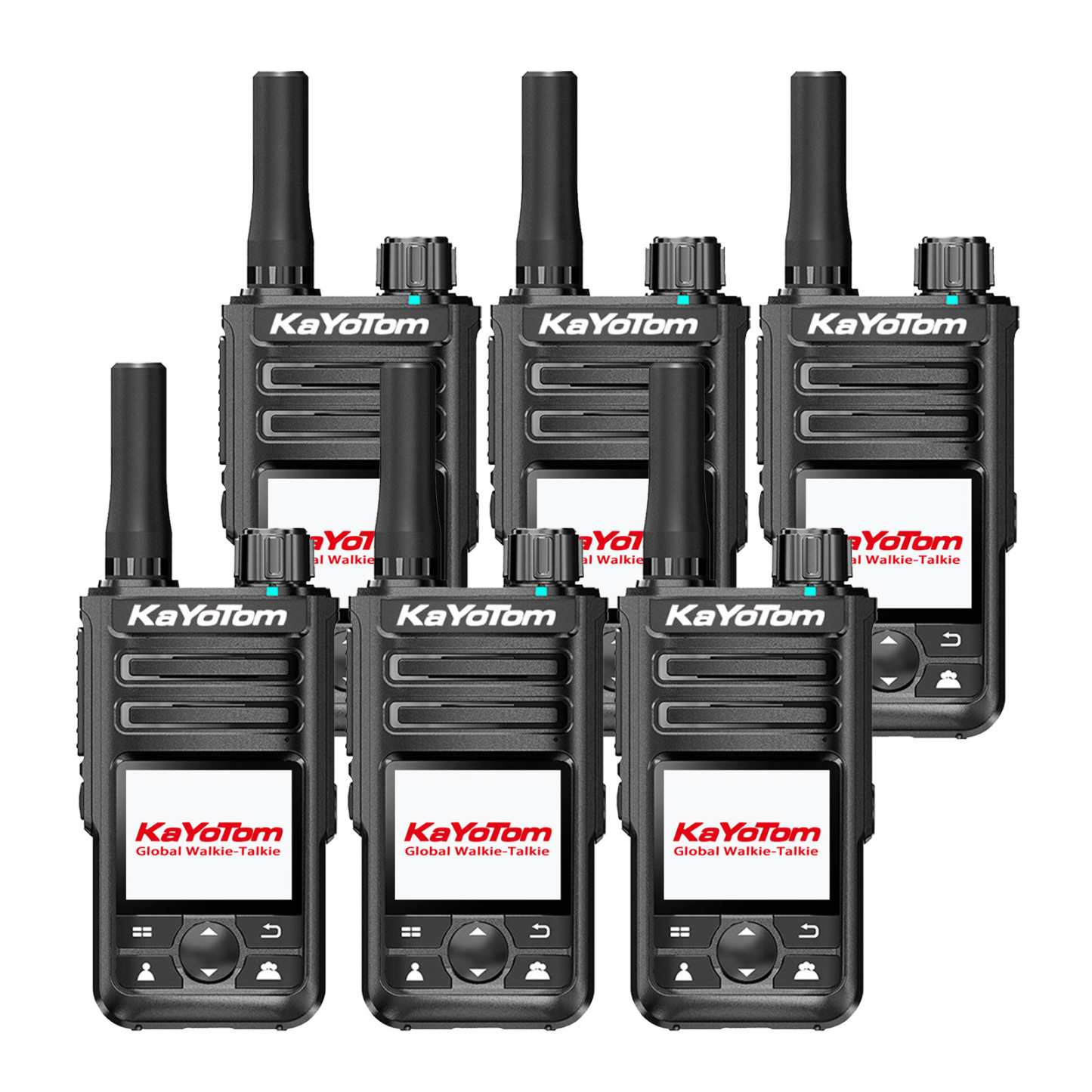 KaYoTom M14 Global Walkie Talkie Unlimited Range Encrypted Two-Way Radio - 72H Battery, GPS Tracking, Lightweight & Waterproof, 172 Countries Coverage
