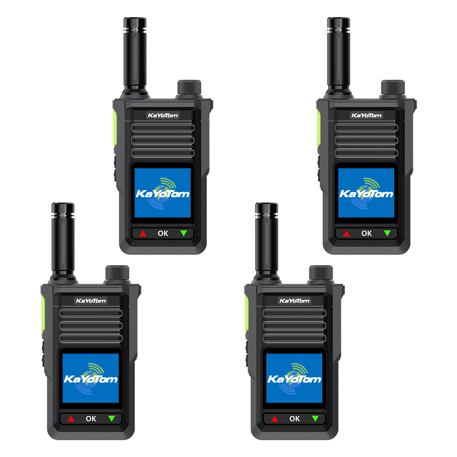 KaYoTom M15 Global Encrypted Walkie Talkie Unlimited Range - 72H Battery, GPS Tracking, Bluetooth & IP68 Waterproof, 172 Countries Coverage