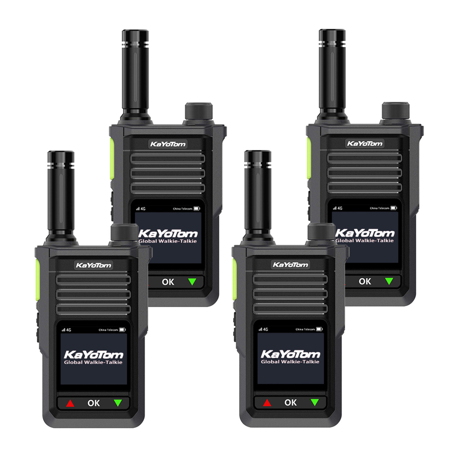 KaYoTom M15 Global Encrypted Walkie Talkie Unlimited Range - 72H Battery, GPS Tracking, Bluetooth & IP68 Waterproof, 172 Countries Coverage